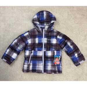 NWT Columbia Kids' Pike Lake II Printed Hooded Winter Jacket Size XS (6/7)
